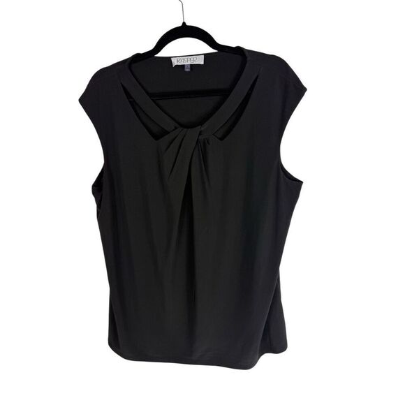 Kasper Black Sleeveless Blouse- size XL - Picture 1 of 6